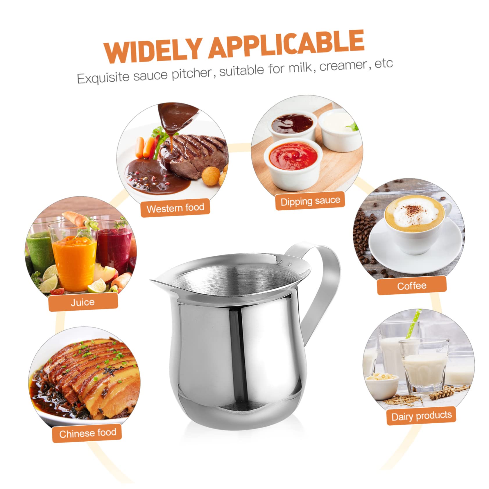 LABRIMP 9 Piezas Taza De Leche Espresso Molido Pequeña Crema De Leche De Café Tragos De Expreso Café Exprés Espumador De Leche Taza De Vapor Mini Jarra De Crema Acero Inoxidable