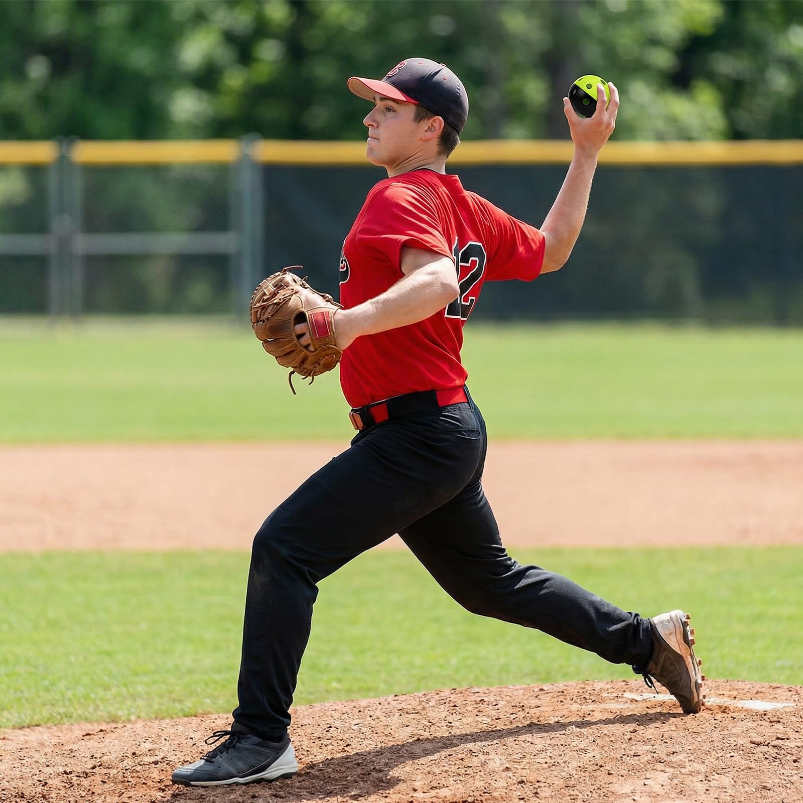 Coopay Baseball-Übungsbälle, Kunststoff, leicht, hohl, Softbälle mit Kordelzugbeutel zum Schlagen, Baseball-Training, drinnen und draußen, 12/50/100 Stück