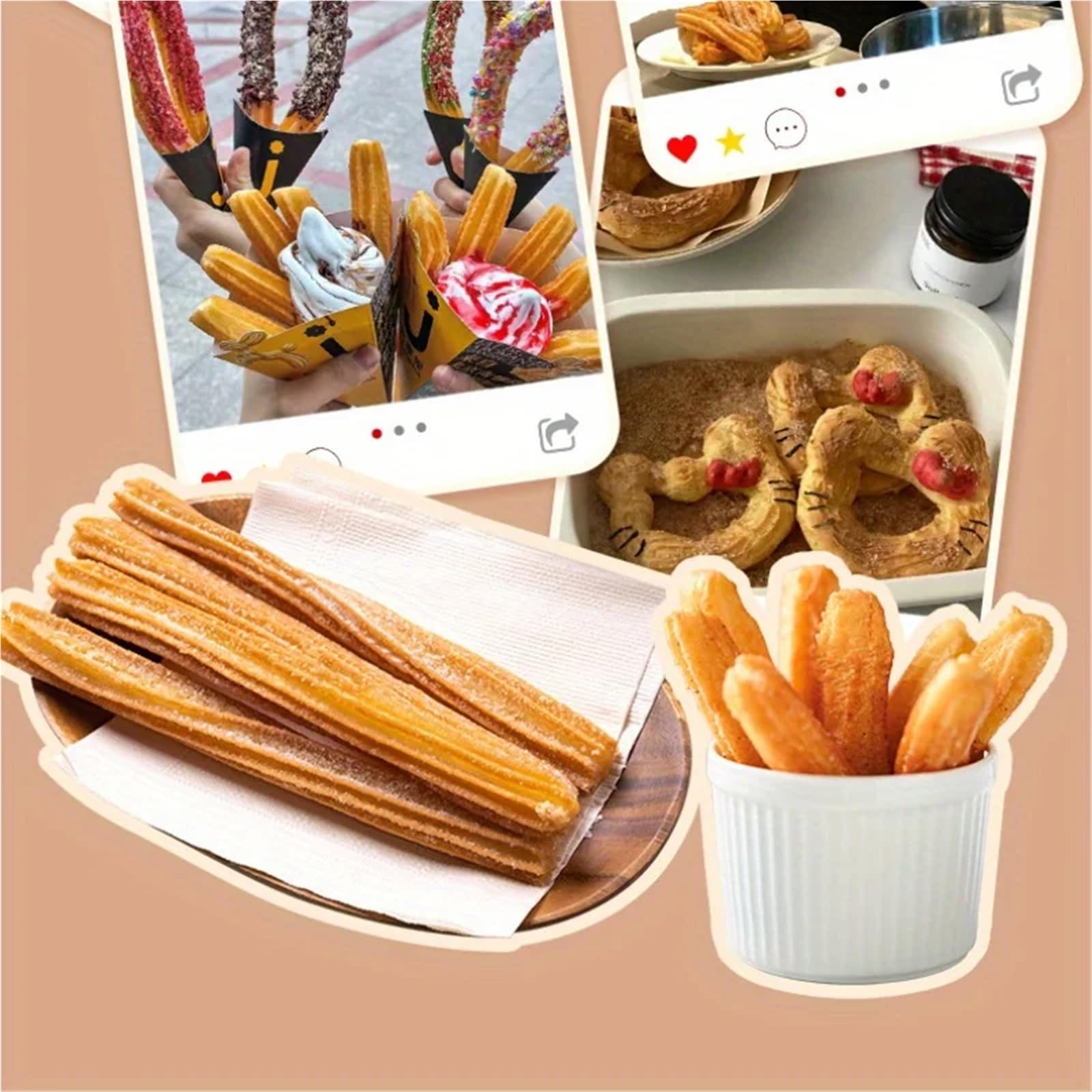 Kit de pistolet manuel for presse à churro et biscuits