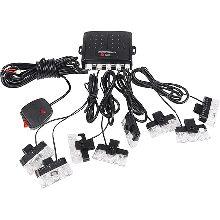 Amazon Newkingz ストロボライト 爆光 バイク 車 12v Led フラッシュライトキット 専用 スイッチ 付き 白色 2led 8灯 ライト 照明アクセサリー 車 バイク Amazon Newkingz ストロボライト 爆光 バイク 車 12v Led フラッシュライトキット 専用 スイッチ 付き 白色 2led 8灯 ライト 照明アクセサリー 車 バイク