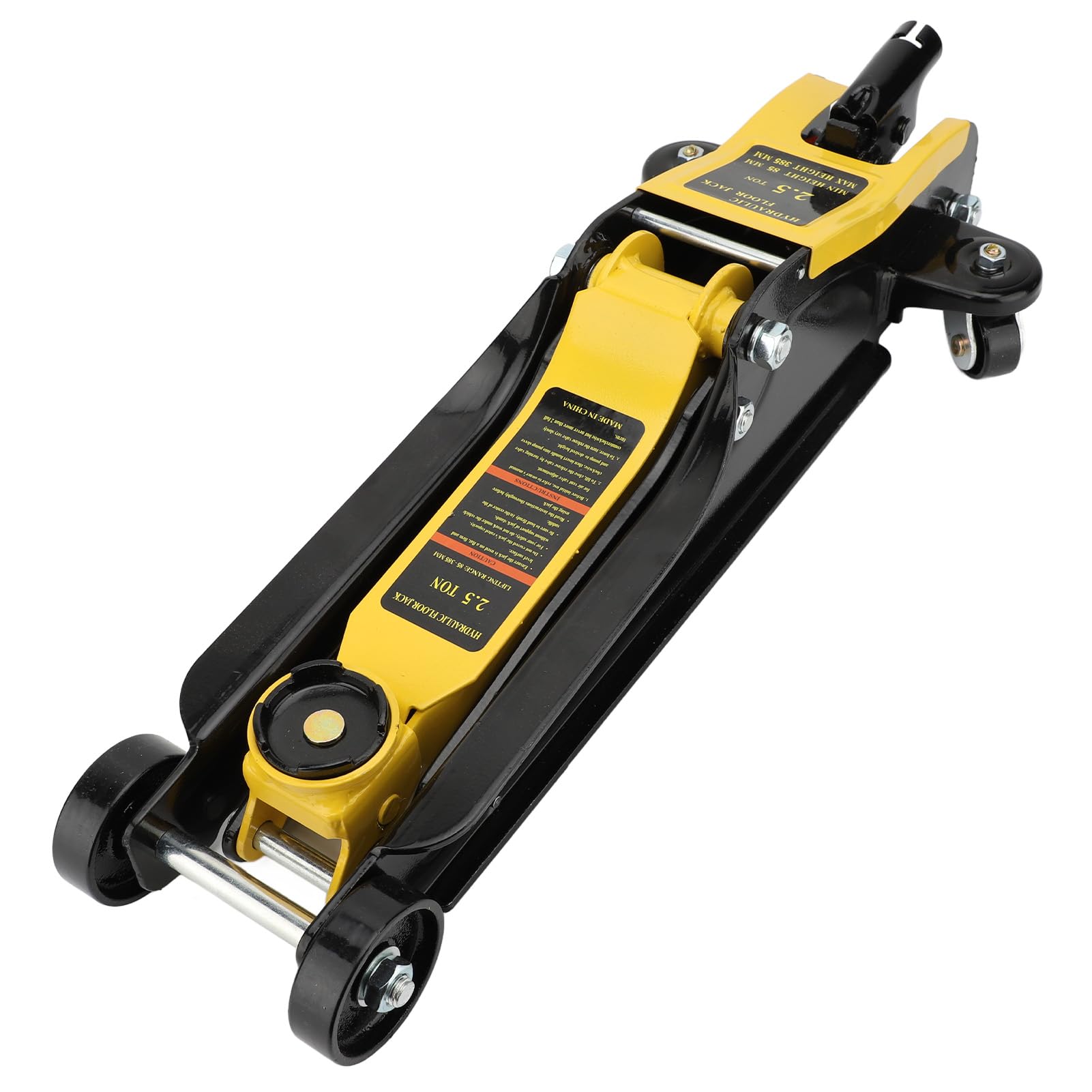 Cric Idraulico da Pavimento 2.5T Design Ultra Basso e Compatto per la Manutenzione Dell'auto Strumento di Sollevamento da 85-380 Mm