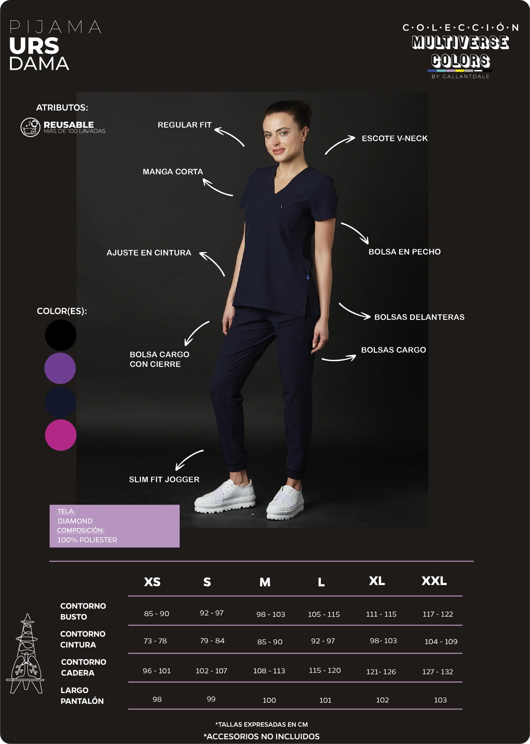 Mundur Sanitarny Piżama Odzież Robocza ZSRR Kobieta Elastyczny Odporny Lekarz Dentystyczny Lekarz Weterynaryjny