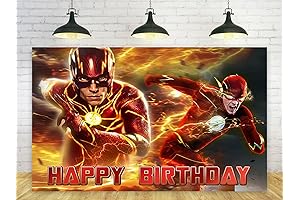 The Flash Backdrop for Birthday Party
