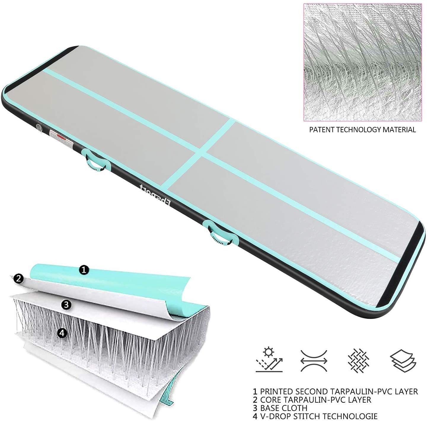 Buy Inflatable Air Gymnastics Mat Gymnastics Track Training Mats Yoga