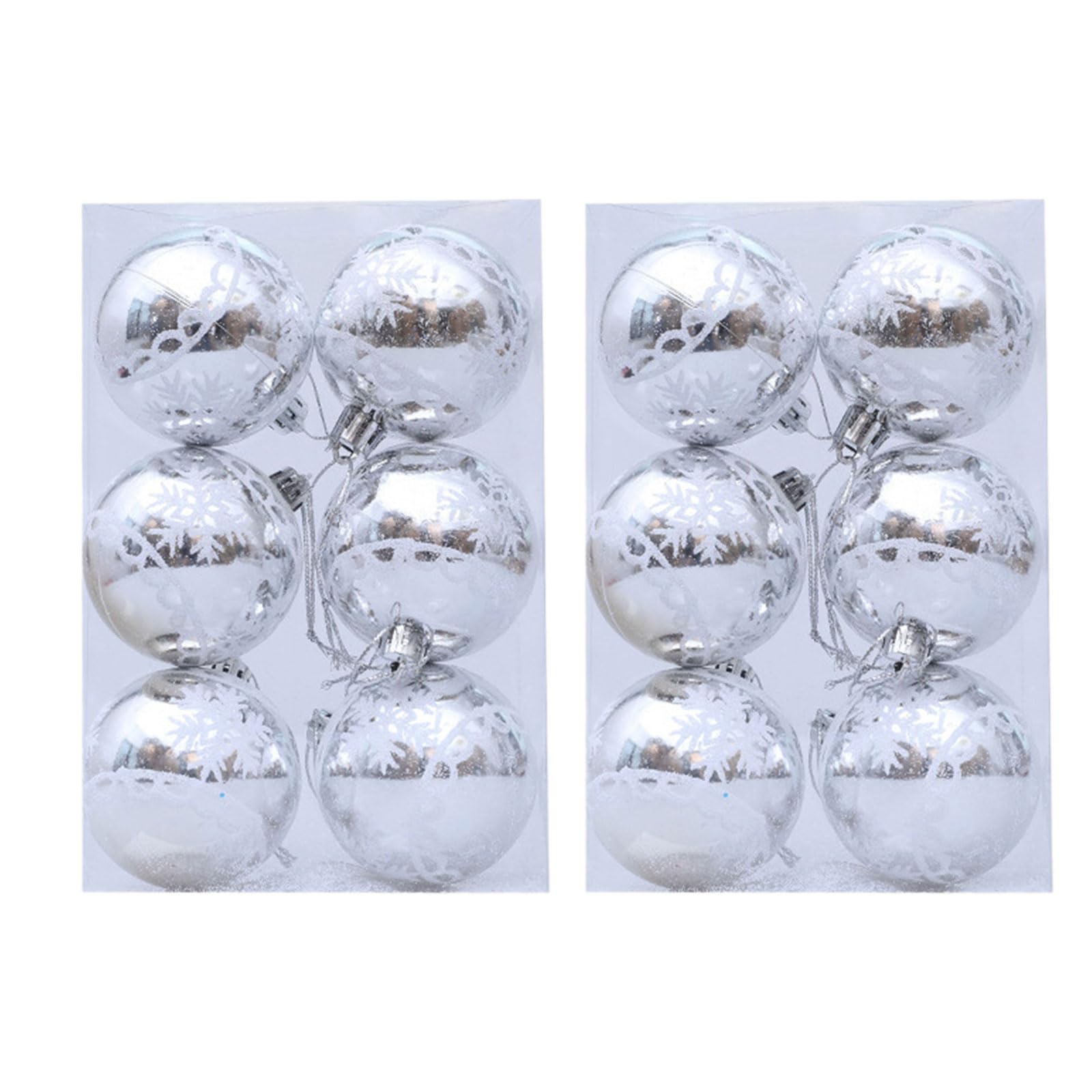 12Pcs Christmas Baubles Ball Christmas Tree Hanging Ornament for Tree Wreath Mantels Winter Holiday Party Centerpieces Shatterproof Hanging Balls