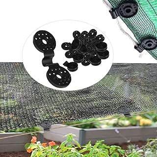 Shade Cloth Heavy Duty Lock Grip, 2023 New Removable and Reusable Shade Cloth Plastic Clips Greenhouse Shade Cloth Fix Clamp, Windproof Awning Clamp Grip Tarp Clips (50pcs)