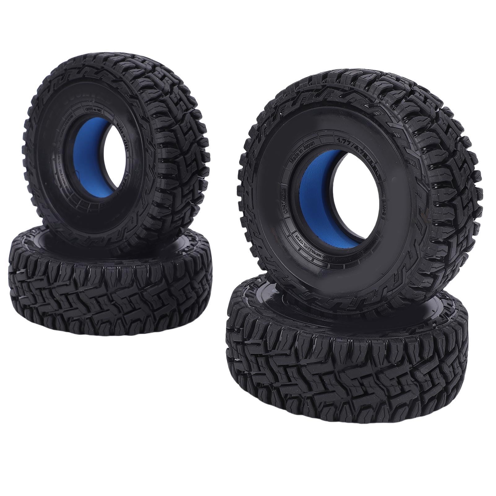 Mingzhe 4PCS 1.9 Inch Rubber RC Crawler Car Tyres for SCX10 90046 W218