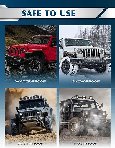 Miniatura 7 de Barra de luz LED de 20 pulgadas, haz combinado de inundación, delgada de una fila, lámpara de conducción LED, luces todoterreno, luz de trabajo LED