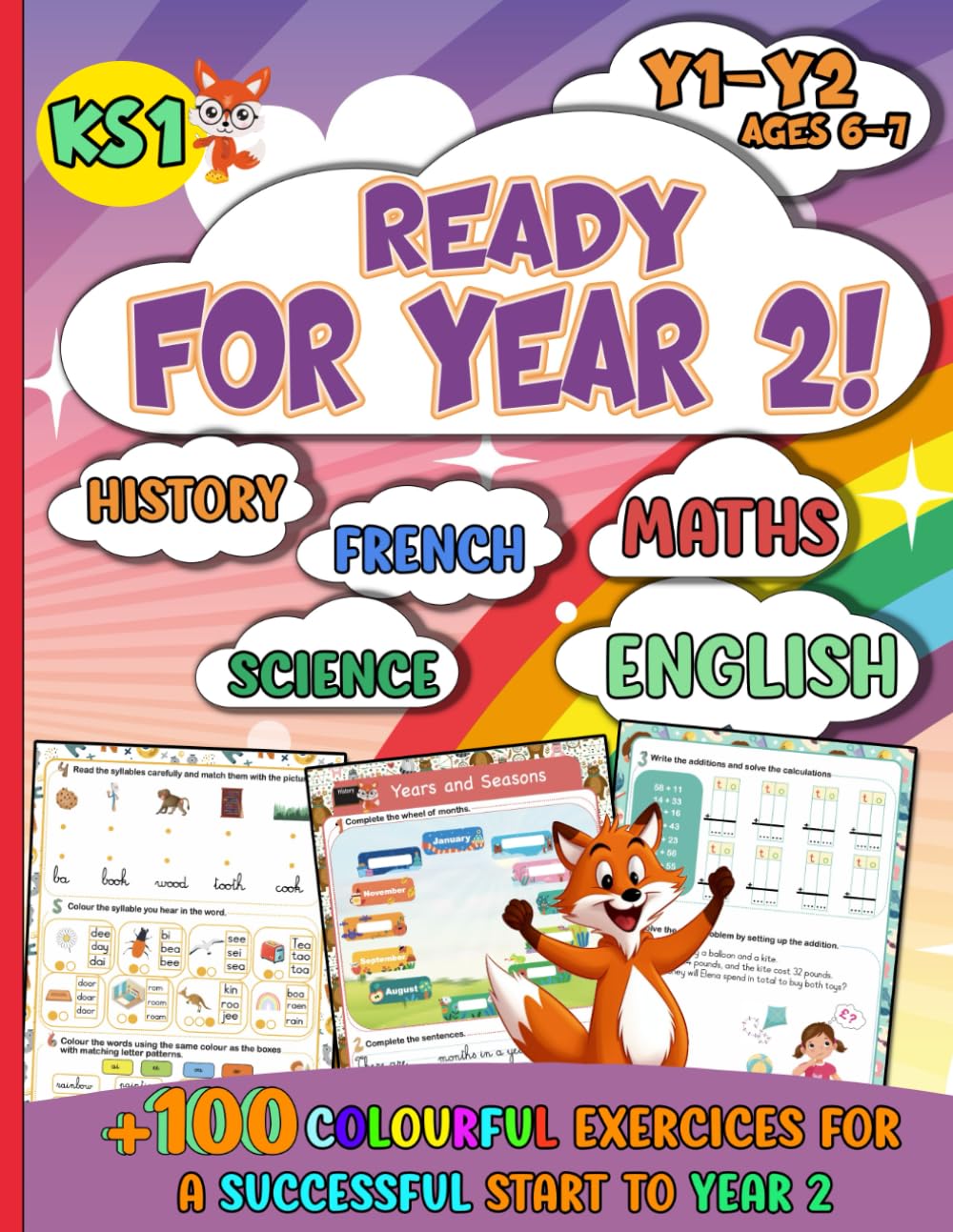 Ready for Year 2!: +100 Colourful Exercises for a Successful Start to Year 2 - KS1