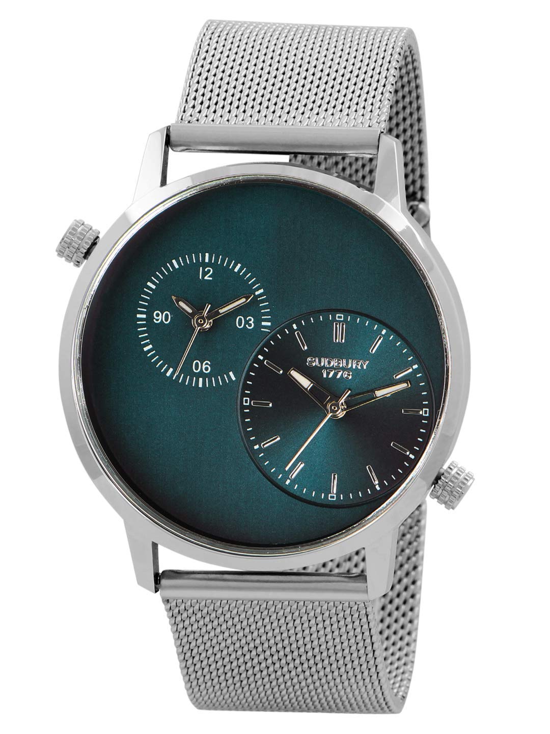 Sudbury 1776 Marlborough Dual Time Analog Blue Dial Watch for Men - SG-43-SLBLU (B07HCWV3YR) Amazon Price History, Amazon Price Tracker