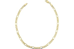 Gleaming 14K Yellow Gold Filled Figaro Link Bracelet: A Gram of Gold