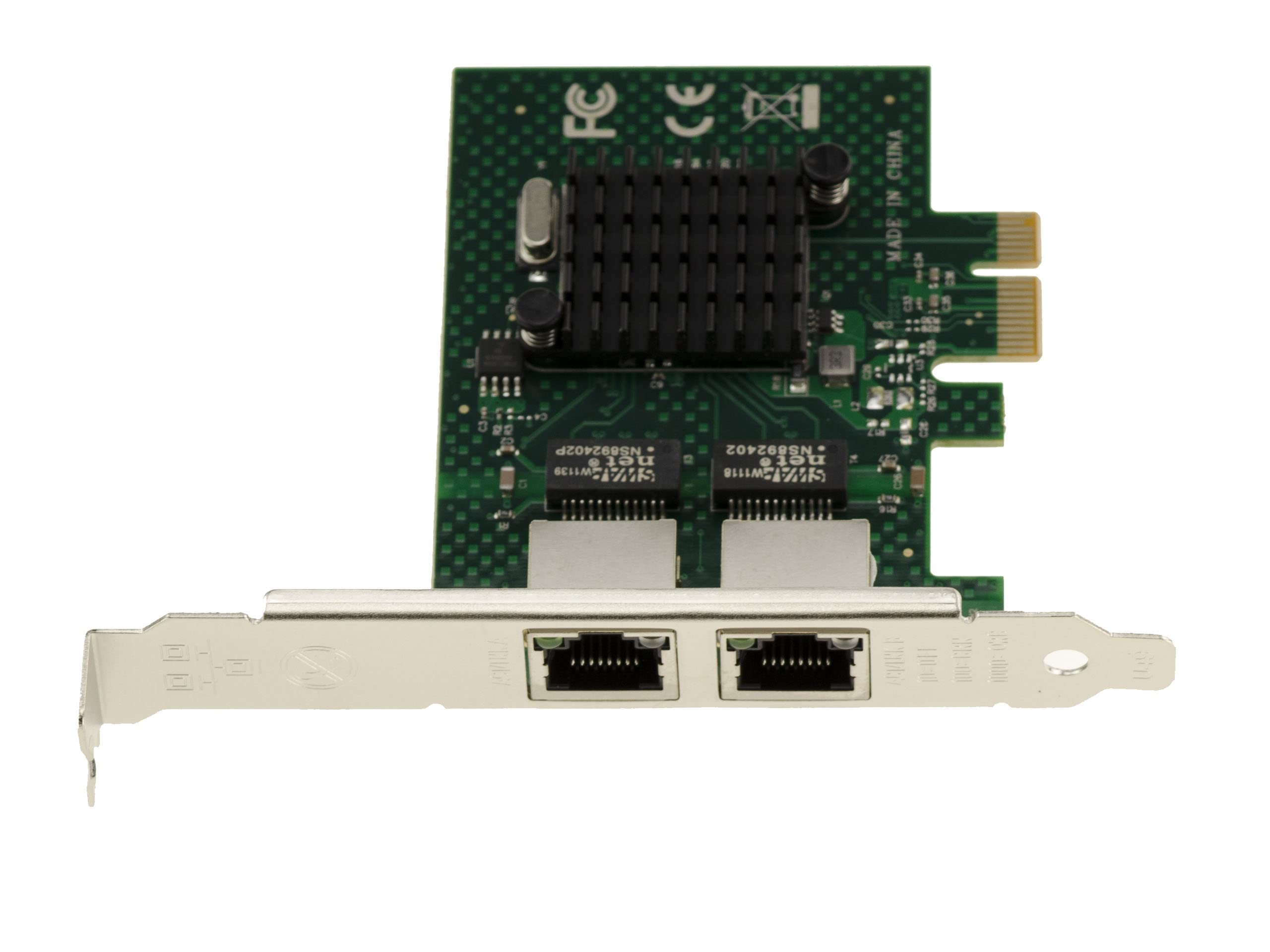 KALEA-INFORMATIQUE Scheda controller di rete PCIe x1 2 porte RJ45 doppia LAN GIGABIT ethernet 10 100 1000Mb 1G Chipset BroadCom BCM5720, profilo basso e alto