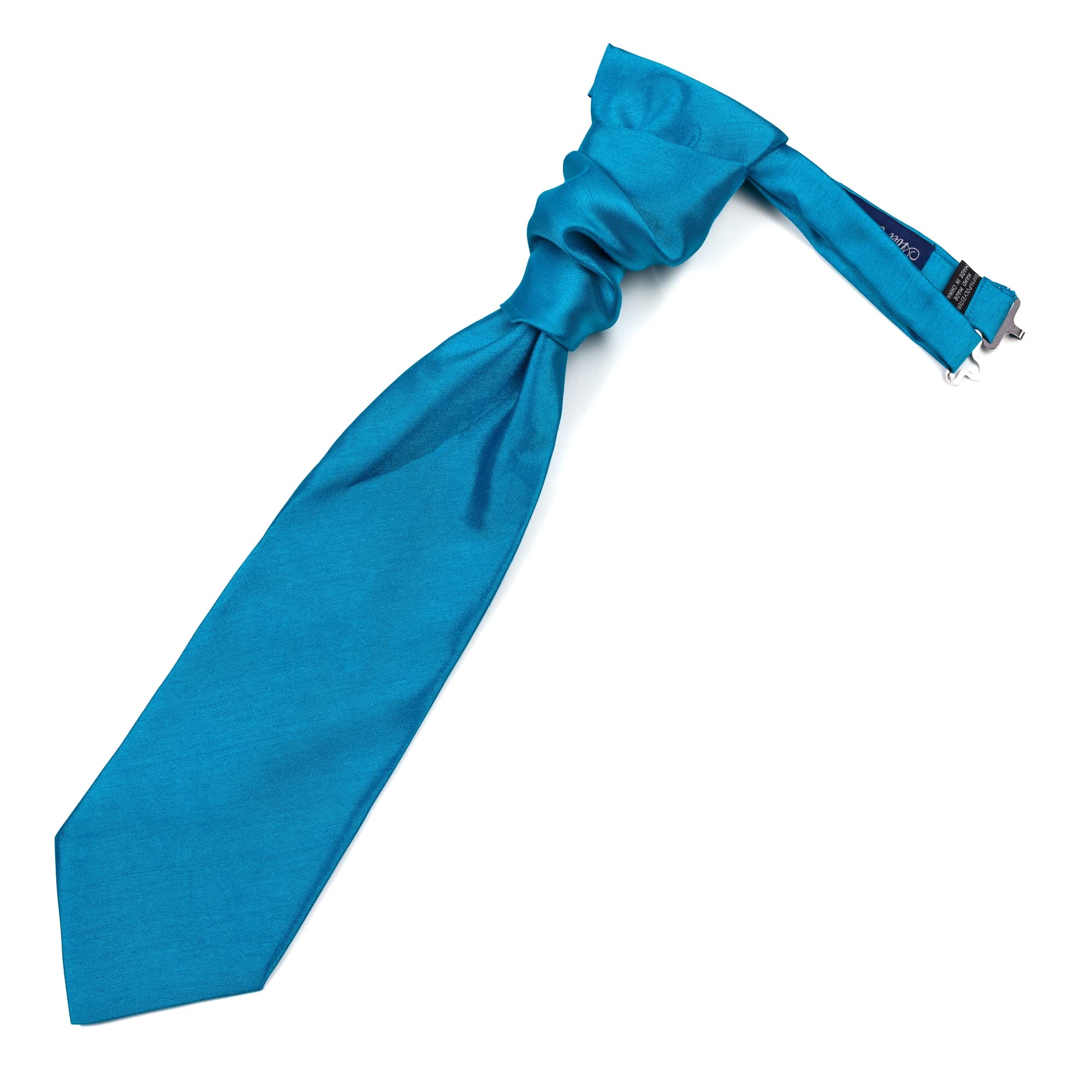 Abel & Burke Crystal Teal Shantung Cravat #AB-WCR1005/2