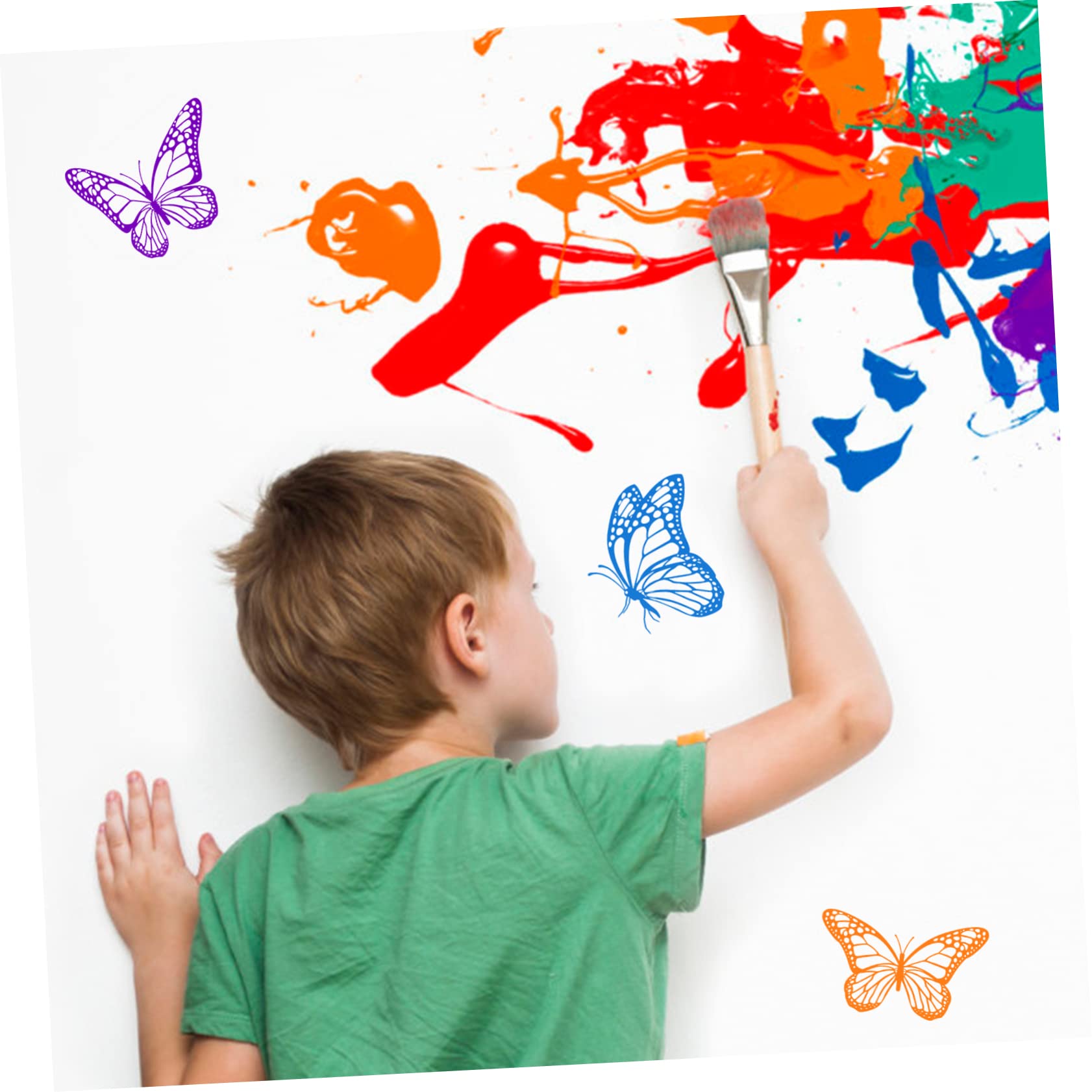 Sewroro 5pièces Pochoir Sérigraphie Auto-adhésif Lavable Maille pour Bricolage Et Décoration De Vêtements Modèle Réutilisable Pratique Et pour Créations Artistiques