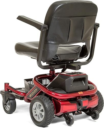 Miniatura 2 de Golden Technologies New LiteRider Envy Silla de ruedas eléctrica, color rojo, asiento de 20 pulgadas