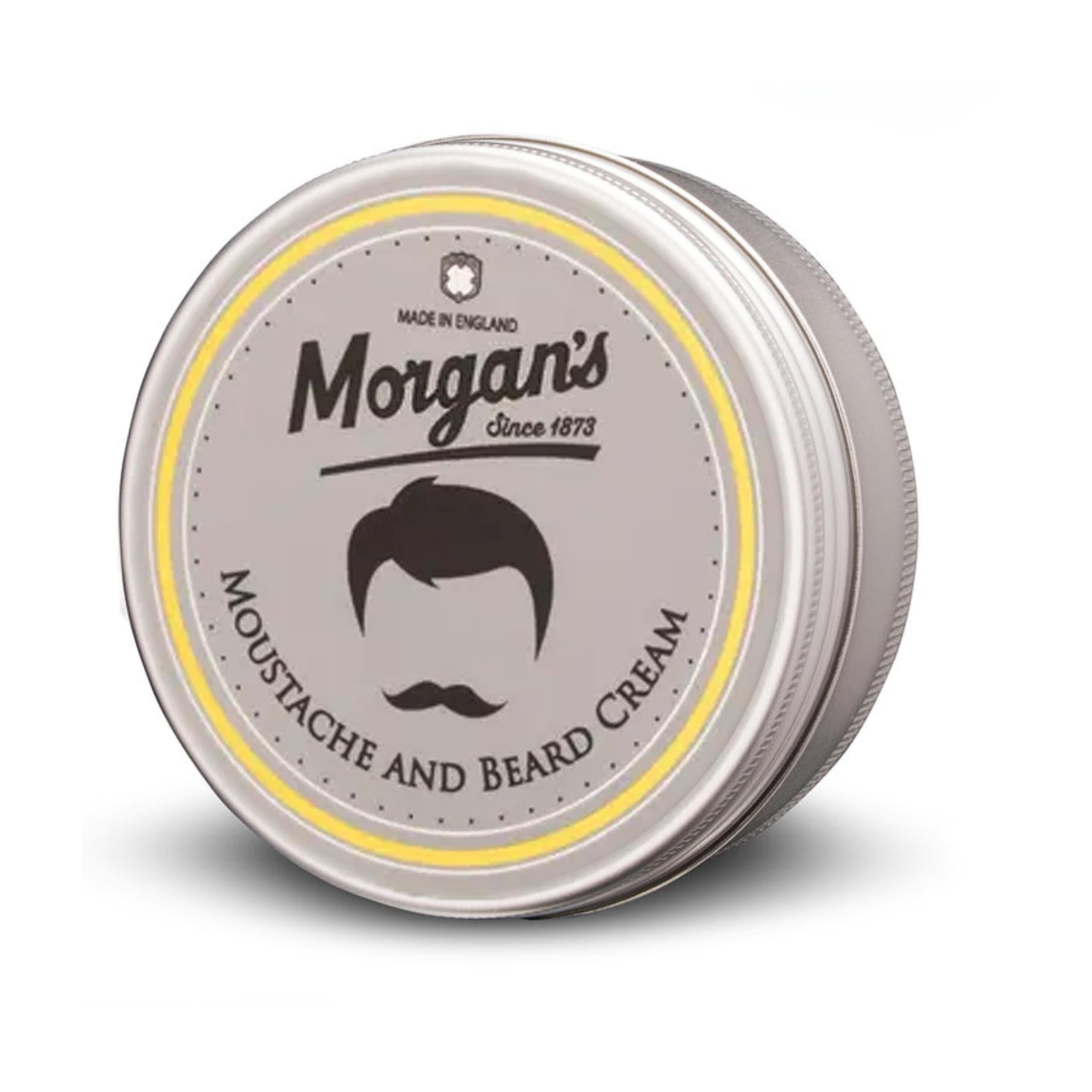Morgan's Pomade Moustache and Beard Cream Daily Moisturizer for Facial Hair – Softens, Conditions & Nourishes – Enriched with Aloe Vera, Olive & Avocado Oils, 75ml