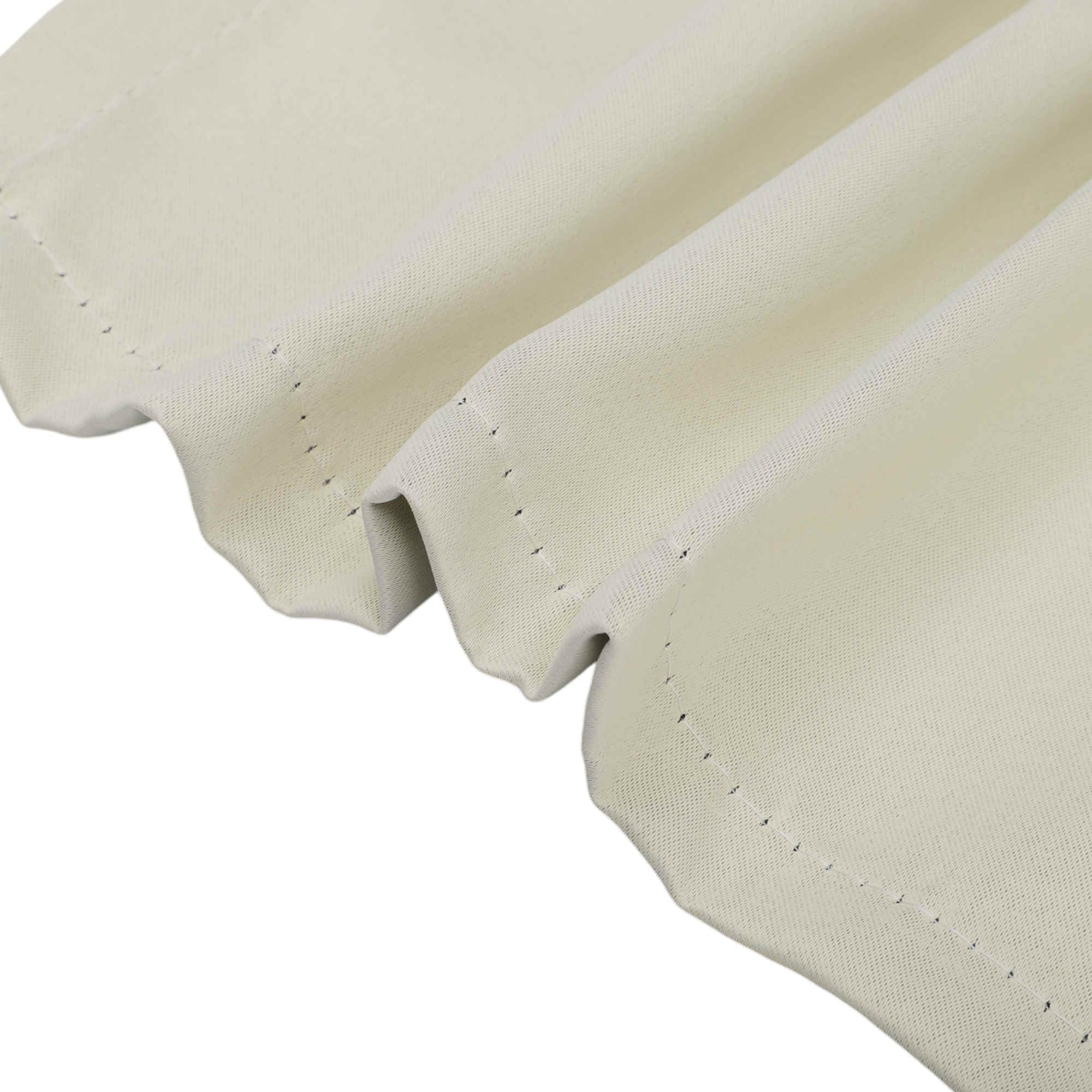 CAPASTEC 2 Piezas Cortinas Opacas Cortinas De Ventana Cortas Cortina Térmica para Protección contra El Frío Cortinas para Sala De Estar Y Cocina 60X40cm Beige