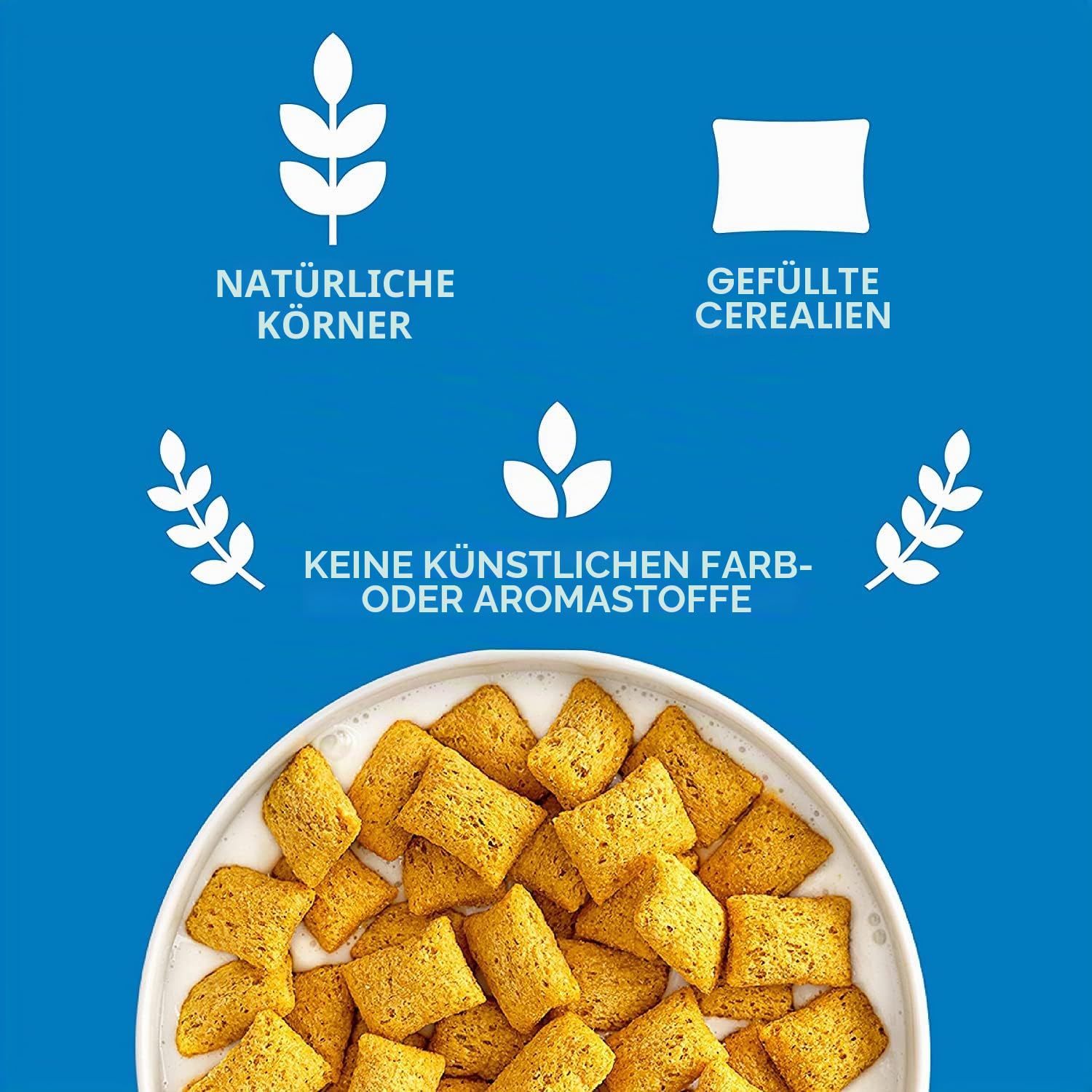 Kellogg's Tresor Milk Choco (6 x 620 g) – knusprige Frühstückscerealien mit schmelzender Creme-Füllung mit Milchschokolade – Tresor. Crazy Tasty.