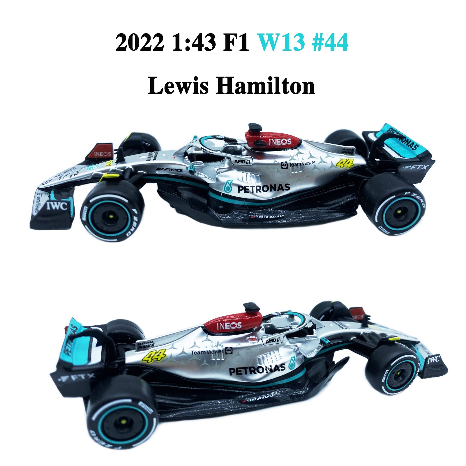 Amazon.co.jp: HTLNUZD ブラーゴ 1/43 2022 F1メルセデス W13#44