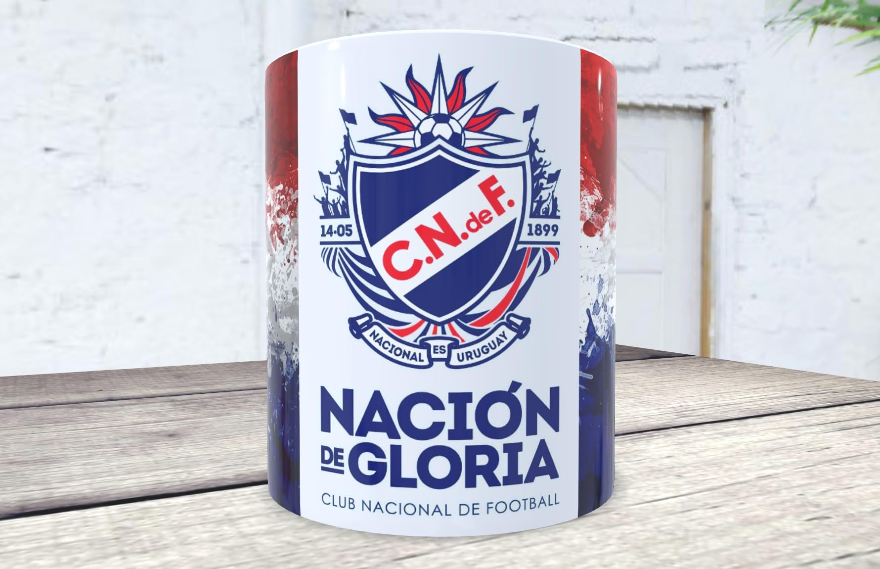 Genérico Personalised mug for football lovers. Uruguay, National Football Club. Ideal gift for any good fan