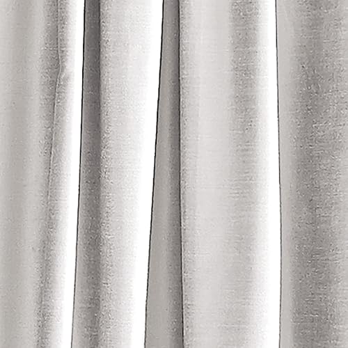 Miniatura 2 de DKNY Cortinas modernas con forro de terciopelo anudado, 96 pulgadas, blanco invierno