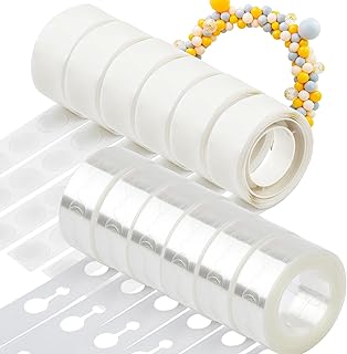 Balloon Arch Kit 12 Rolls Balloon Arch Strip 98.4 Feet Balloon Garland Tape Strip 600 Balloon Dots Glue Balloon Tape And Glue Point for Birthday Party Wedding Baby Shower Arts DIY Balloon Decoration