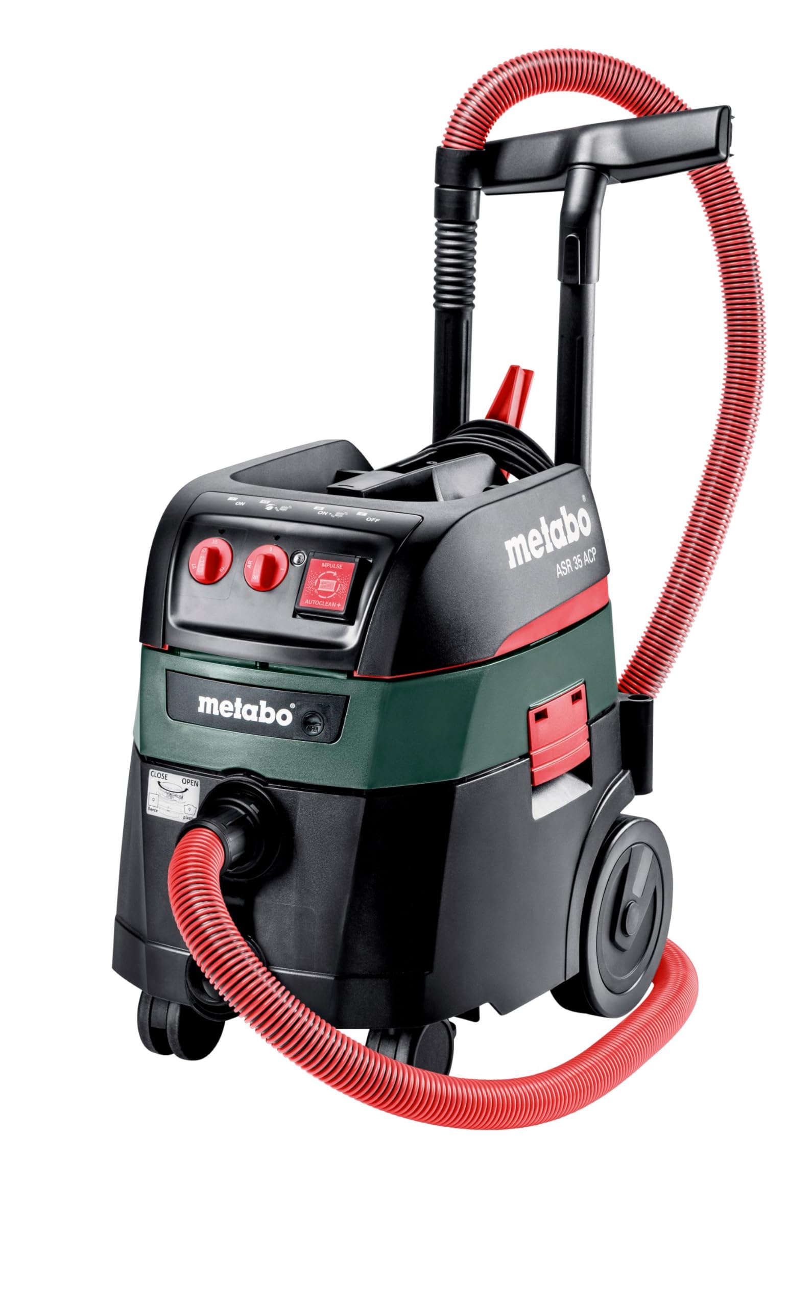 Metabo Asr 35 H Acp Odkurzacz Przemysłowy, Czarny/Zielony/Czerwony, 1400 W