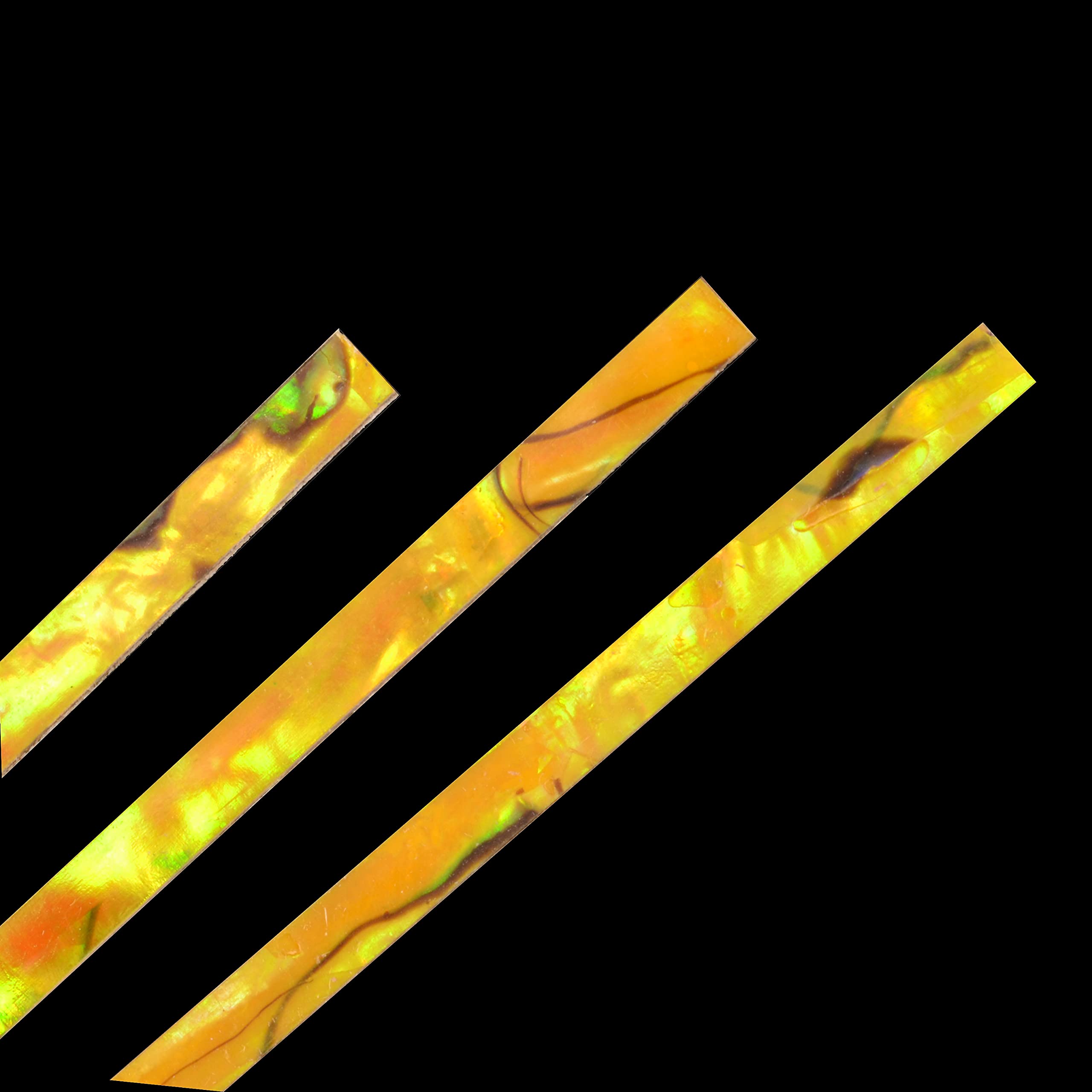 Paua Abalone Strips Inlay Supplies for Jewelers, Turners, Woodworkers, Luthiers, Professionals &amp; Hobbyists (Lightning)