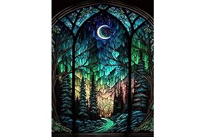 Starry Night Stamped Cross Stitch Kits - Cross Stitch Kits for Beginners