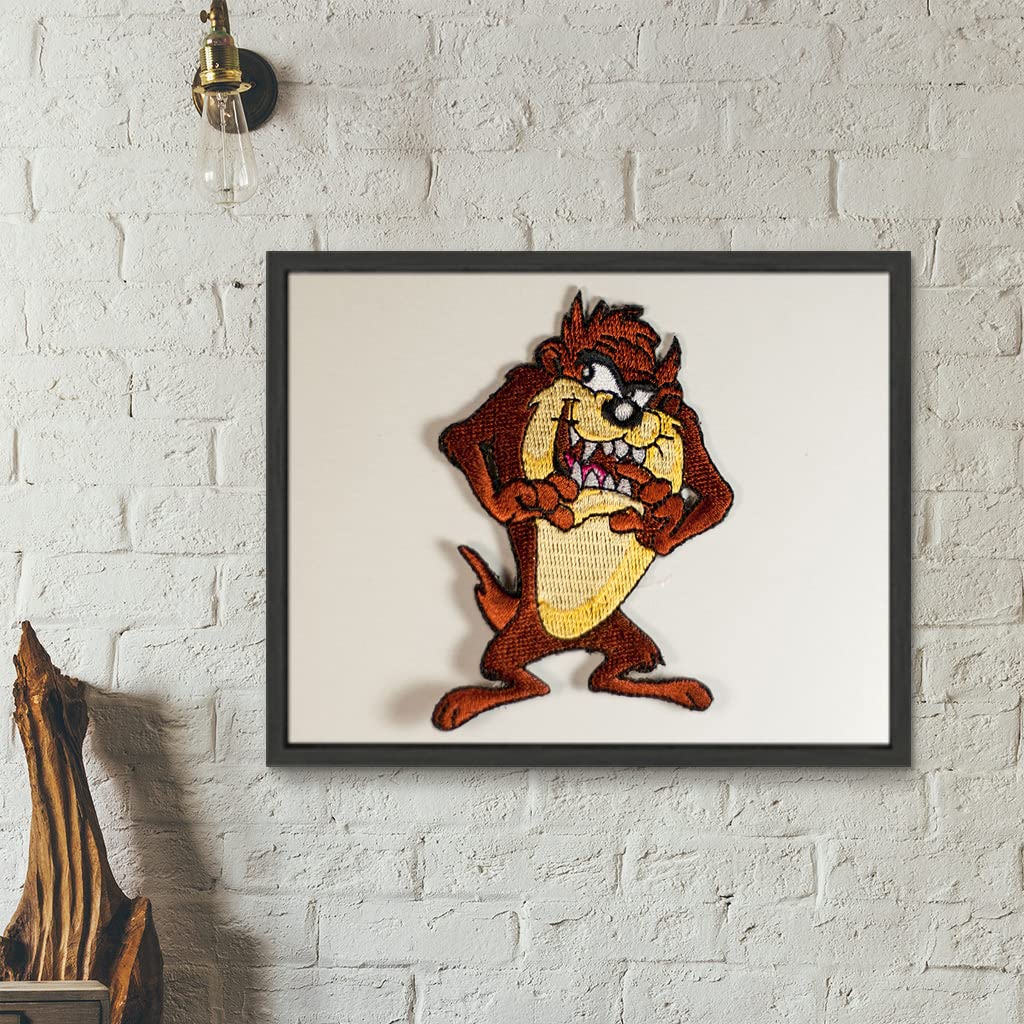 VERRE ART Printed Framed Canvas Painting for Home Decor Office Studio Wall Living Room Decoration (22x14inch Black Floater) - Taz Logo