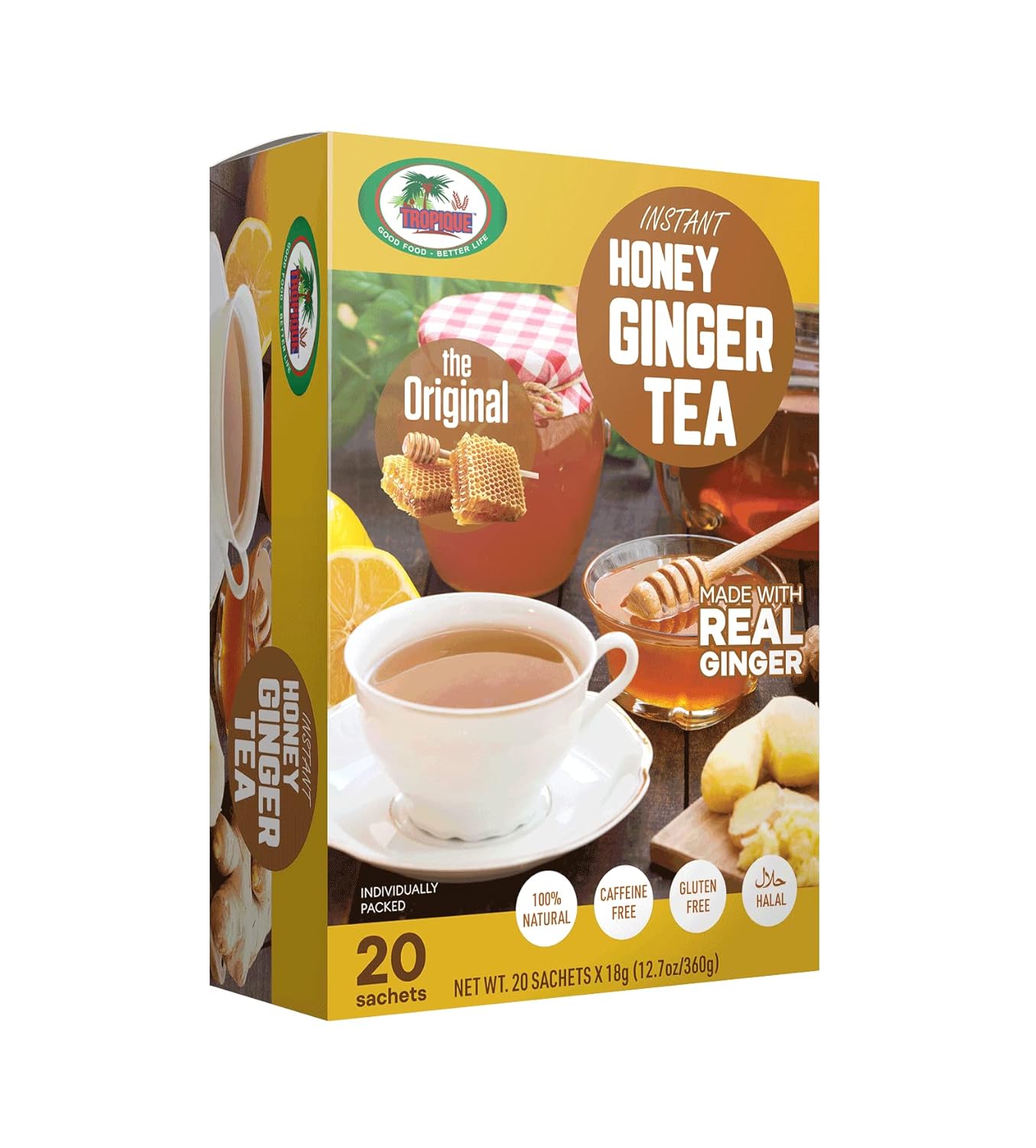 Instant Honey Ginger Tea (Tropique) (Original)