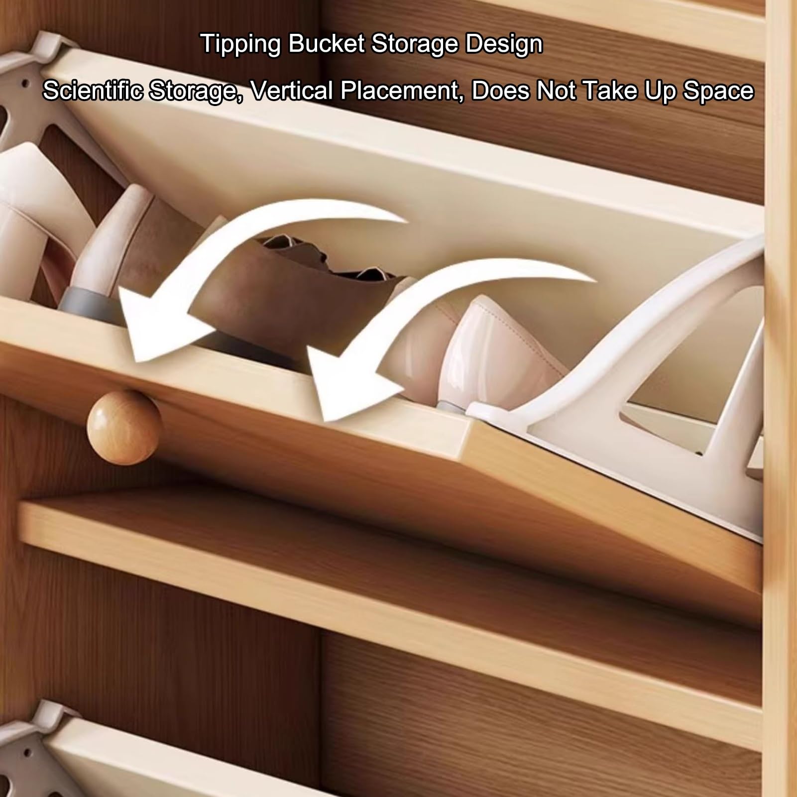 Schuhschrank Mit 6 Klappen, Schuhschrank Schmal Schuhregal, Schuhschränke für Flur Oder Eingangsbereich, für Eingang, Flur, Schlafzimmer, Ankleidezimmer