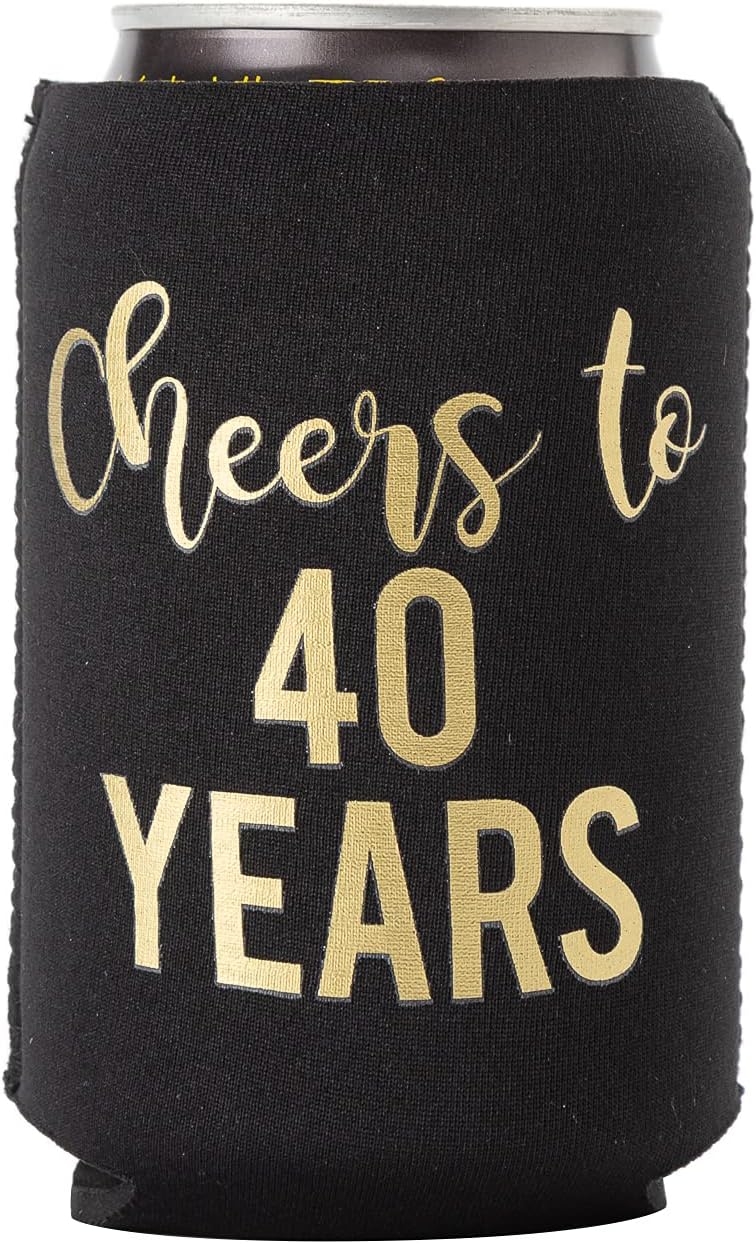 80% Off Discount Cheers to 40 Years and 1 METALLIC GOLD 40 Never Looked So Good Birthday Party Can Coolies, Set of 12, Black and Gold 40th Birthday Cooler, Perfect for Birthday Parties or Birthday Decorations One-Day Sale: Up to 60% Off Cheers to 40 Years and 1 METALLIC GOLD 40 Never Looked So Good Birthday Party Can Coolies, Set of 12, Black and Gold 40th Birthday Cooler, Perfect for Birthday Parties or Birthday Decorations
