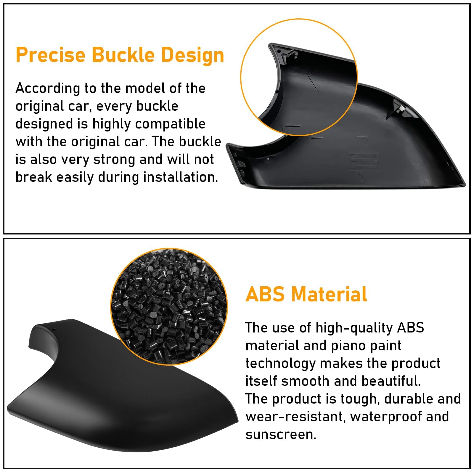 Motoforti Coque Inférieure De Rétroviseur Côté Conducteur Gauche De
