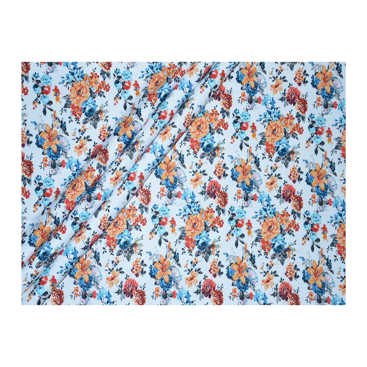 VozoneMen's Pure Cotton Printed Shirt Fabric (Unstitched) (Multi-color) (VPSF076)