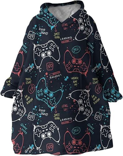 Miniatura 2 de BlessLiving Sudadera Gamer - Sudadera con capucha negra