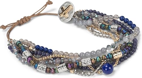 Miniatura 4 de DEMDACO Cuentas Love azul turquesa talla única que se adapta a la mayoría de pulseras de cristal y metal