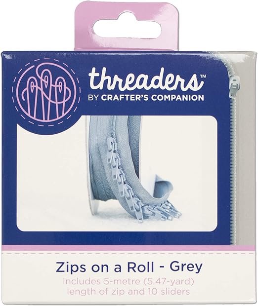 Threaders Zips On A Roll, Grey Amazon.co.uk Home & Kitchen