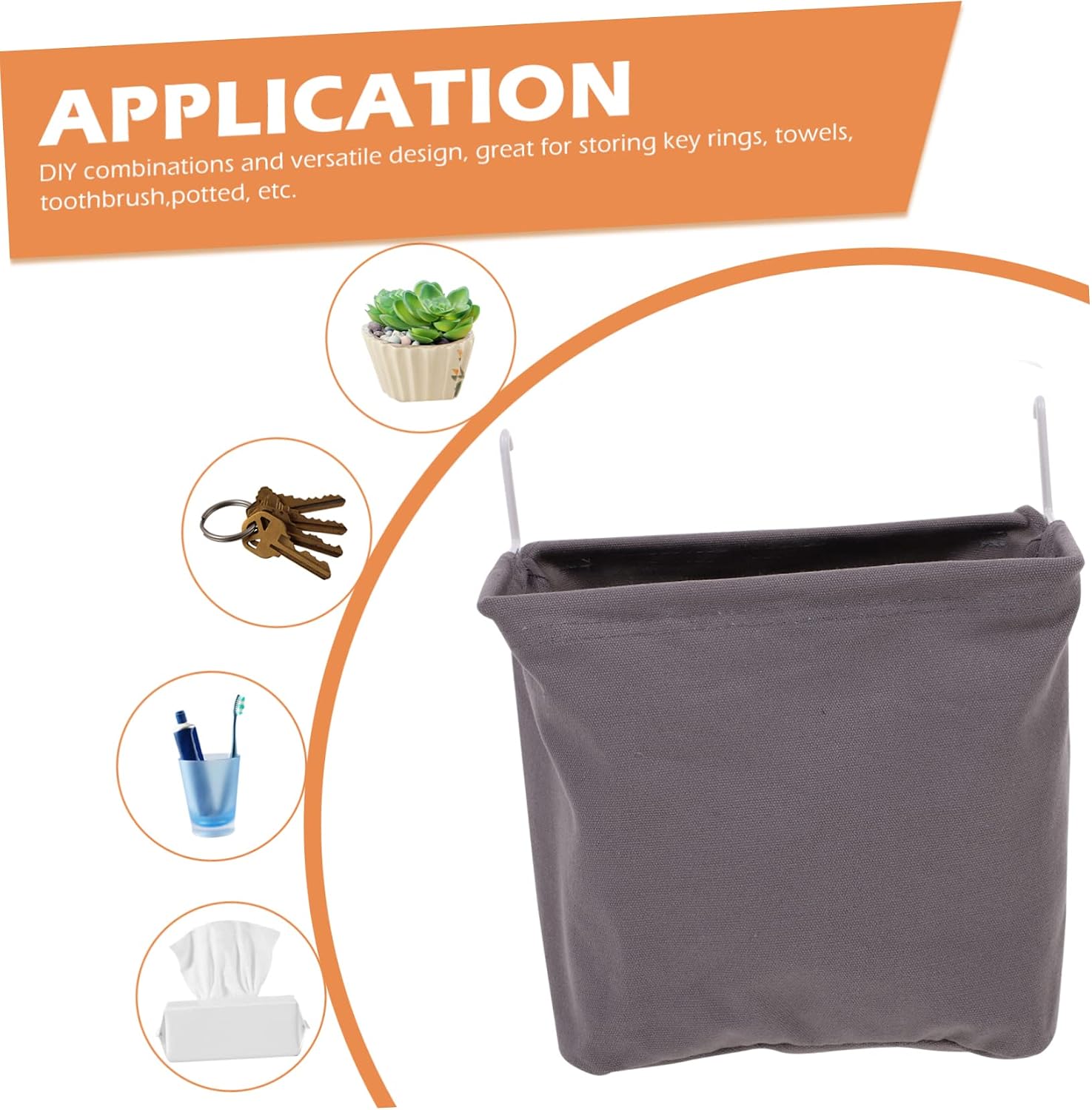 Multi Function Storage Basket for Pegboard Hanging Wear Resistant Home Organizer for Items Like Keys and Headbands Breathable and Stylish Design
