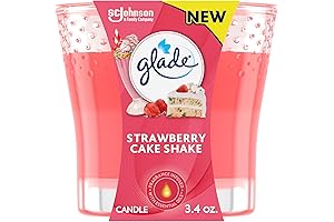 Glade Candle Jar: Entice Your Senses with Strawberry Cake Shake's Delectable Aroma