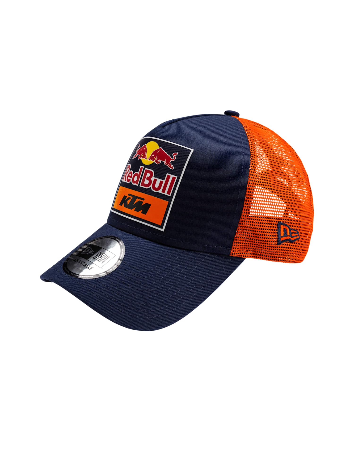 Red Bull - New Era KTM Replica Team Trucker Cap - One Size - Racing Team Design, blue/orange, One Size