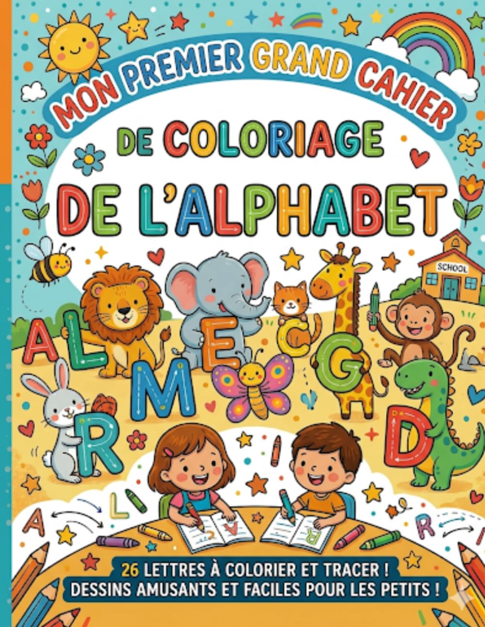 Mon premier alphabet à tracer et colorier