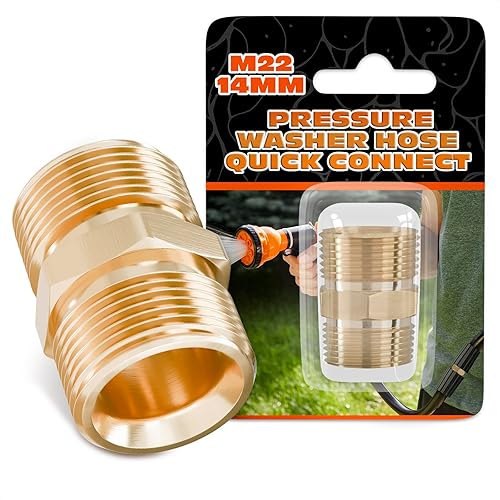 Adaptador de conexión rápida para lavadora a presión, adaptador M22, kit de conectores de manguera de lavado a presión, juego de conexión rápida de