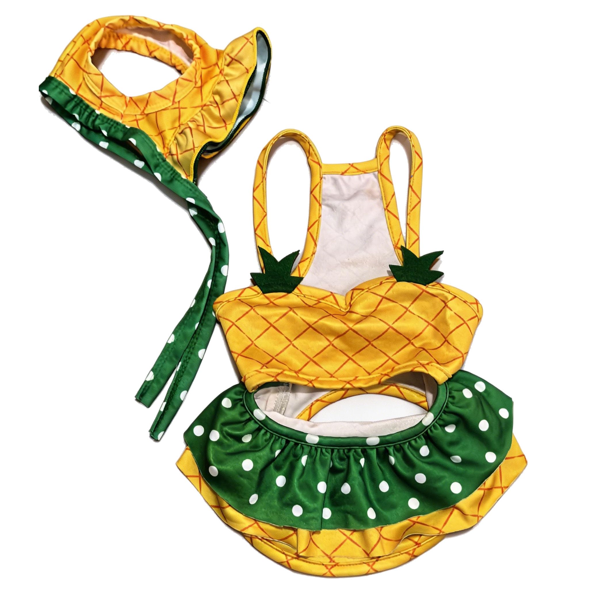 Vêtement ananas chaton et chiot XS pour fête tropicale et Halloween
