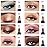 evpct 8Pcs Cream Eye Shadow Brightener Sticks Set for Eyes, Silver Champagne Golden Rose Sand Bronze Gold Orchid Pink Deep Mauve Shimmer Matte Pencil Eye shadow Crayon Applicator Stick Palette Makeup