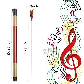 Conductors Baton Uxcell 39cm/15inch Music Conductor Baton, 2set