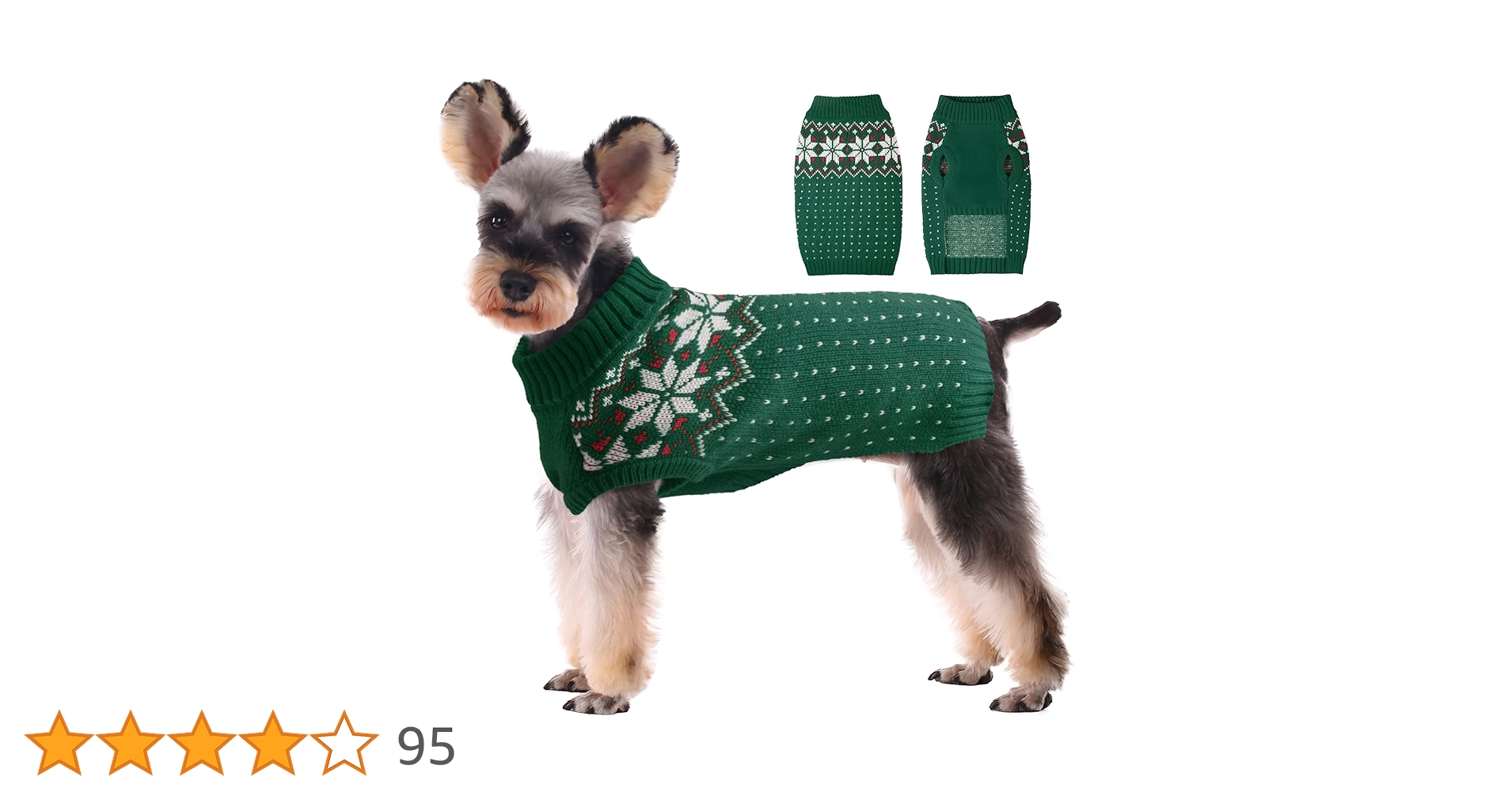 Amazon | Kuoser 犬服 秋冬 犬のセーター、猫服 小型犬 服 中型