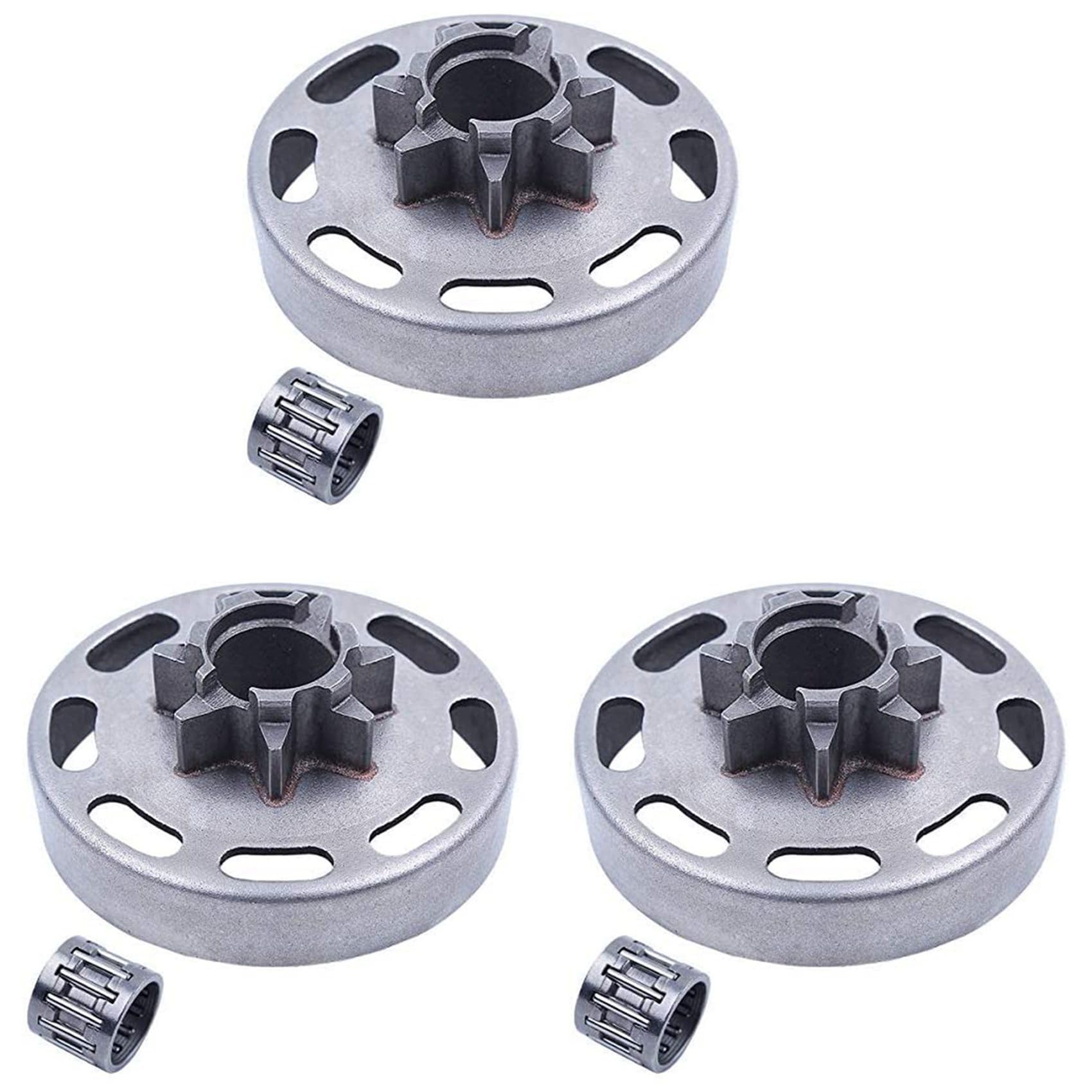 Jnchdghwa 3pcs 325inch 7T Sprocket Clutch Drum W Bearing Kit for 435 435E 440 440E Jonsered CS2240 505 44 15-01