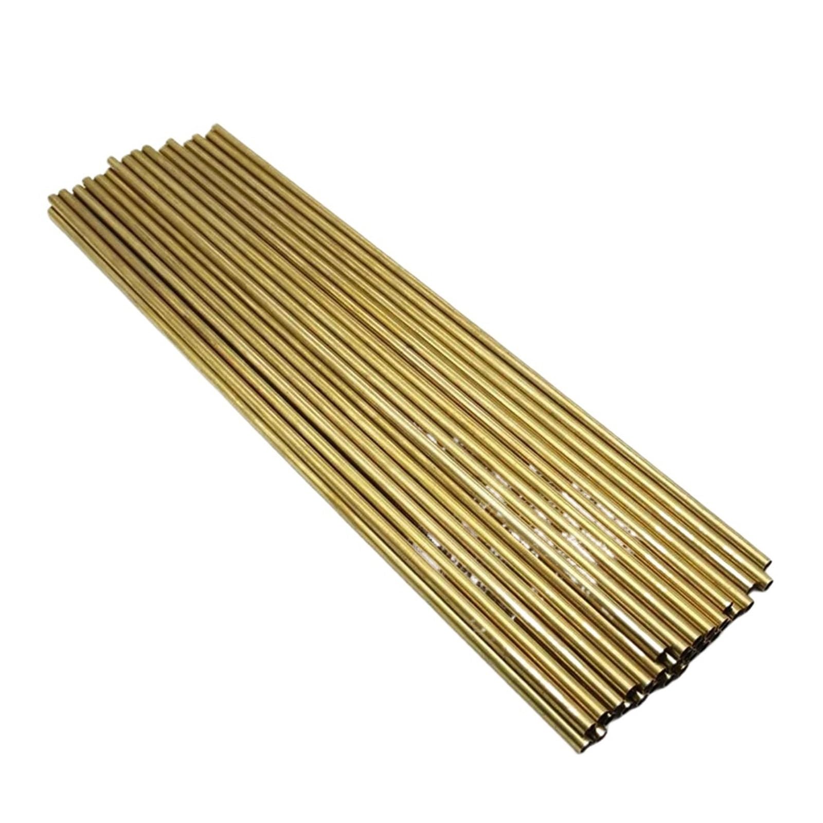 Brass Tube Brass Pipe 0.5mm Wall Thickness 1.5-30mm OD Tube 300mm 500mm Length Straight Tubing Outer Diameter Modeling(300mm,OD 28 x ID 27mm)