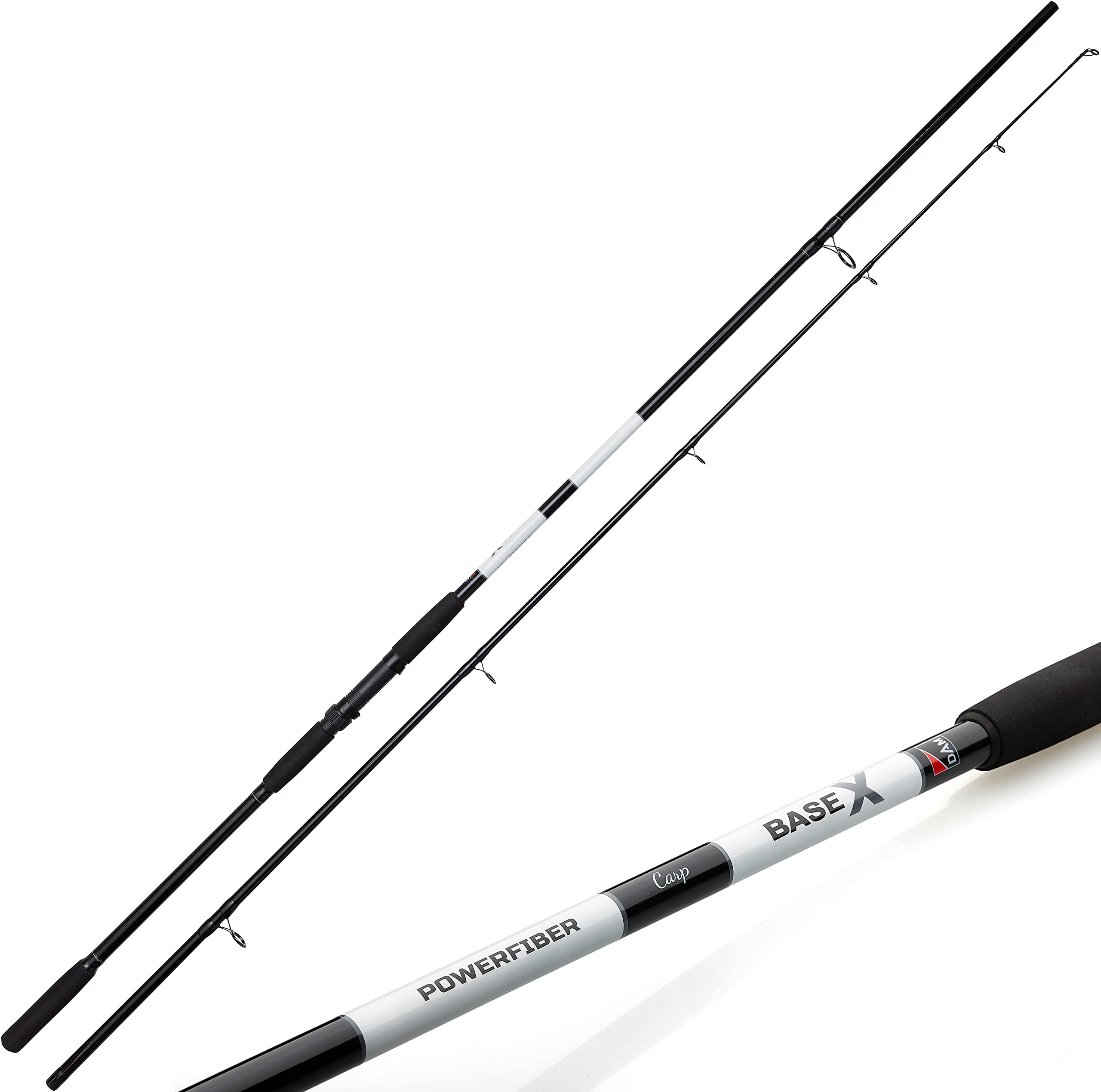 D-A-M Karpfen Set Carp-X - Angelset mit Karpfenrute 3lbs + Rolle (3,60 m)